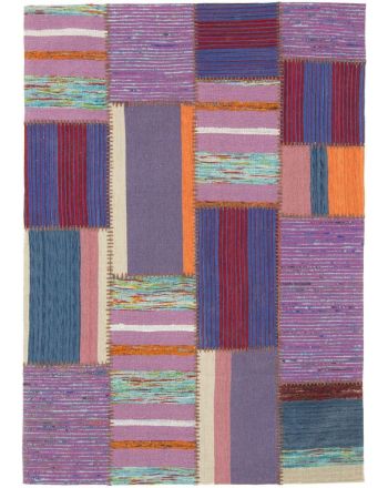 Flachgewebeteppich Kelim Patchwork