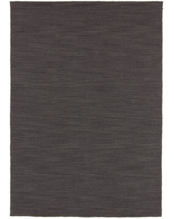 Flachgewebeteppich Kelim Loom Schwarz