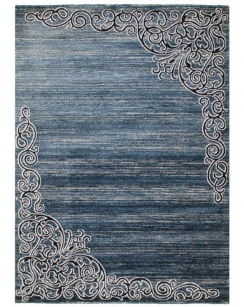 Mandala Teppich Blau