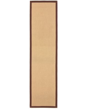 Sisalteppich Läufer Braun