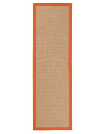 Sisalteppich Läufer Orange
