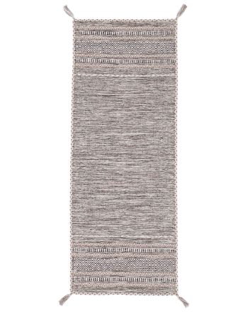 Flachgewebeteppich Kelim Azizi Läufer Beige