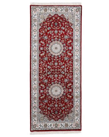 Nain Teppich Läufer Rot