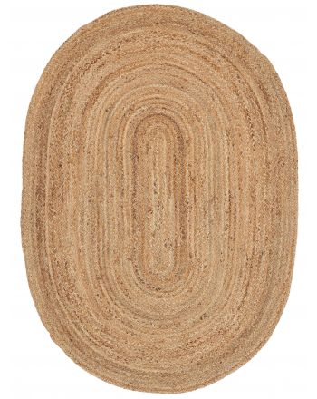Juteteppich Nele Oval Beige