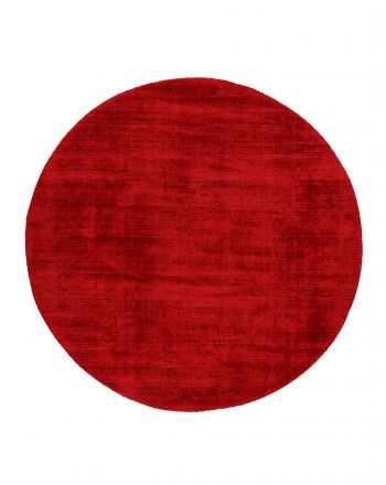 Viskoseteppich Rund Ava Rot