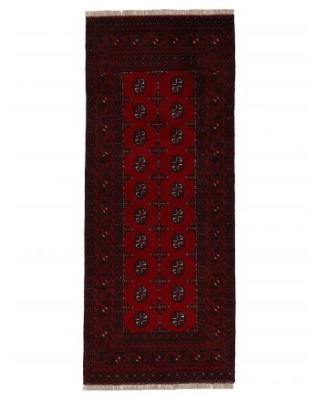 Afghan Akhche Läufer Teppich Rot
