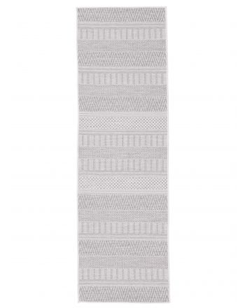 In- & Outdoor Teppich Boho Läufer Beige