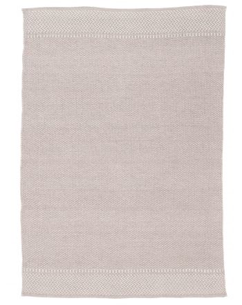 In- & Outdoor Teppich aus recyceltem Material Creme