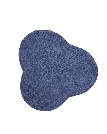 Juteteppich Alia Blau