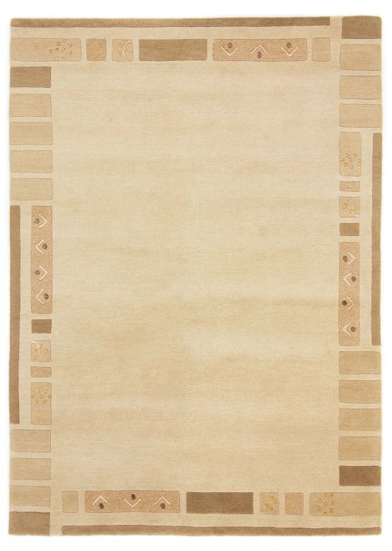 Wollteppich Nepal Jaipur Beige