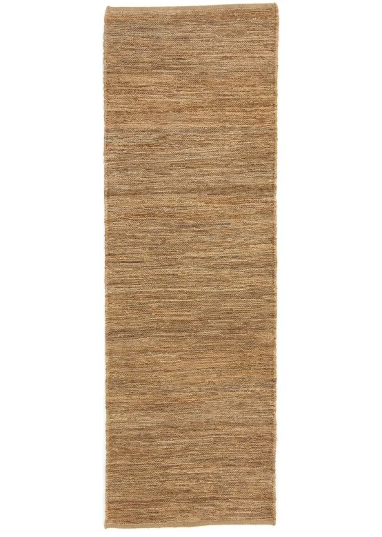 Flachgewebeteppich Kelim Jute Läufer Beige