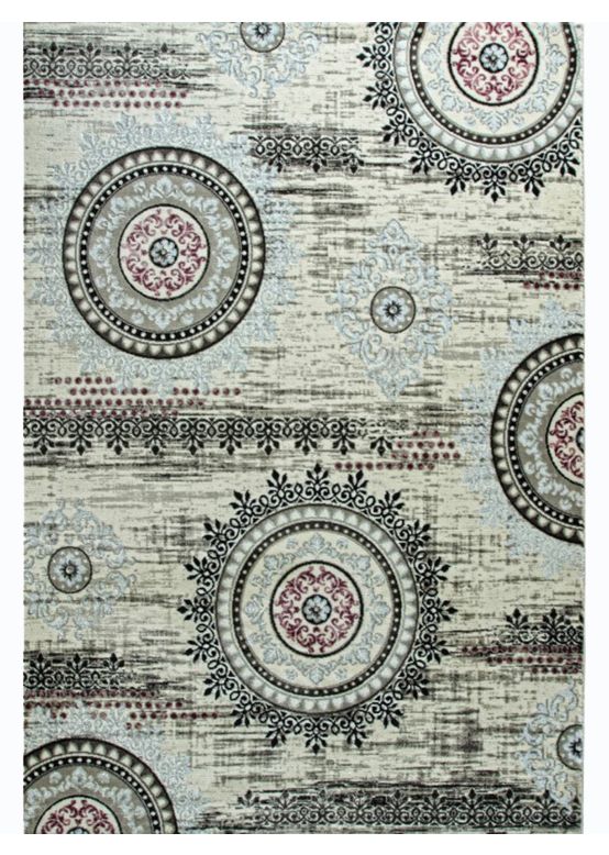 Mandala Teppich Pink