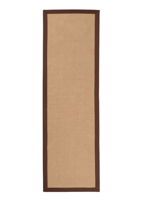 Sisalteppich Läufer Braun