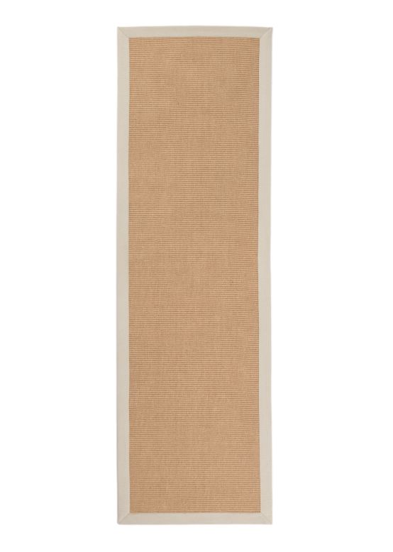 Sisalteppich Läufer Creme