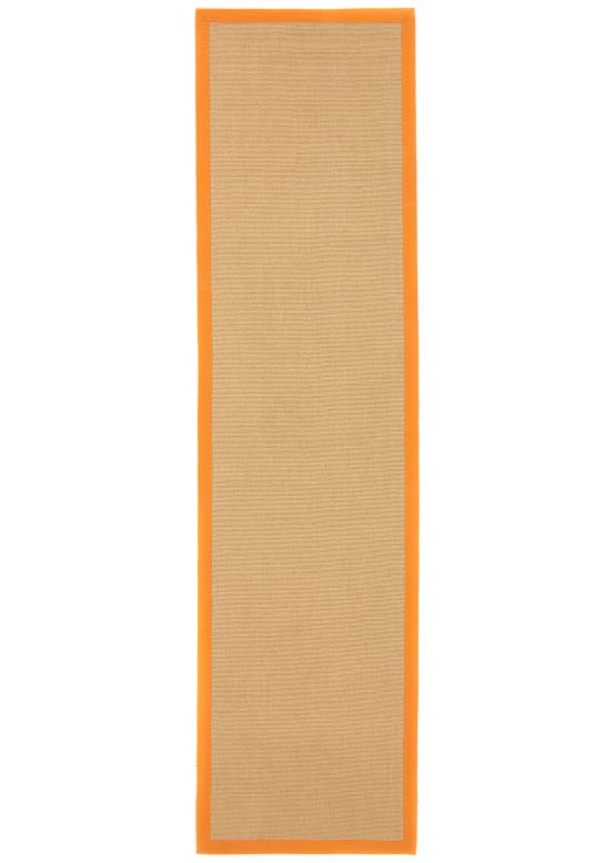 Sisalteppich Läufer Orange