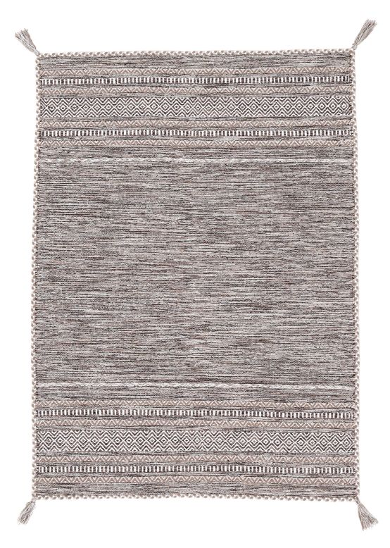 Flachgewebeteppich Kelim Azizi Beige