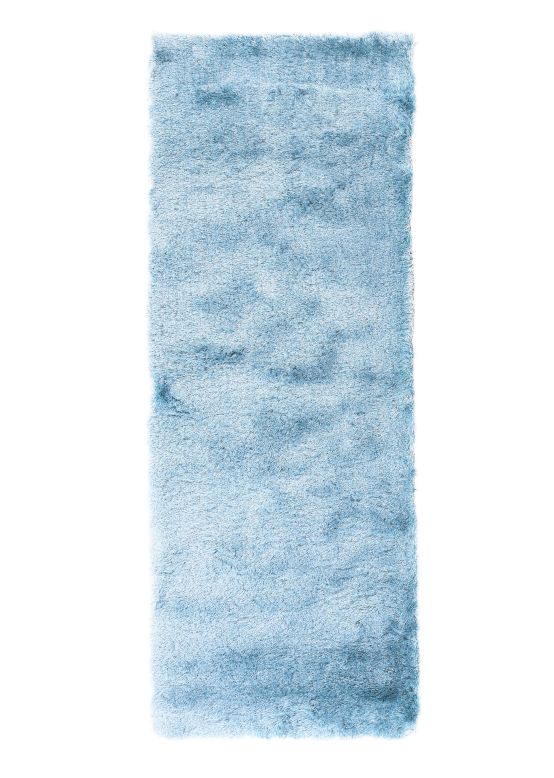 Hochflorteppich Breeze Läufer Hellblau