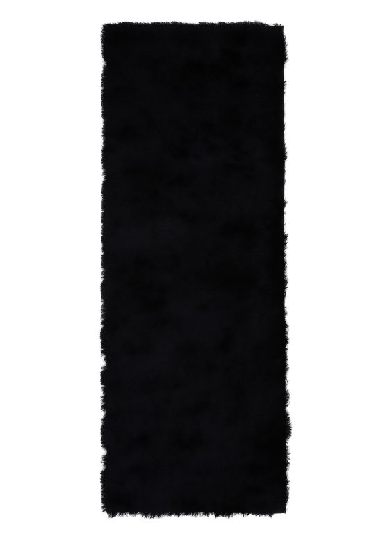 Hochflorteppich Breeze Läufer Schwarz