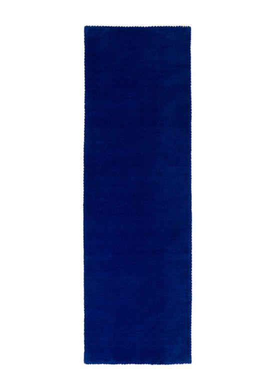 Wollteppich Gabbeh Lola Läufer Blau