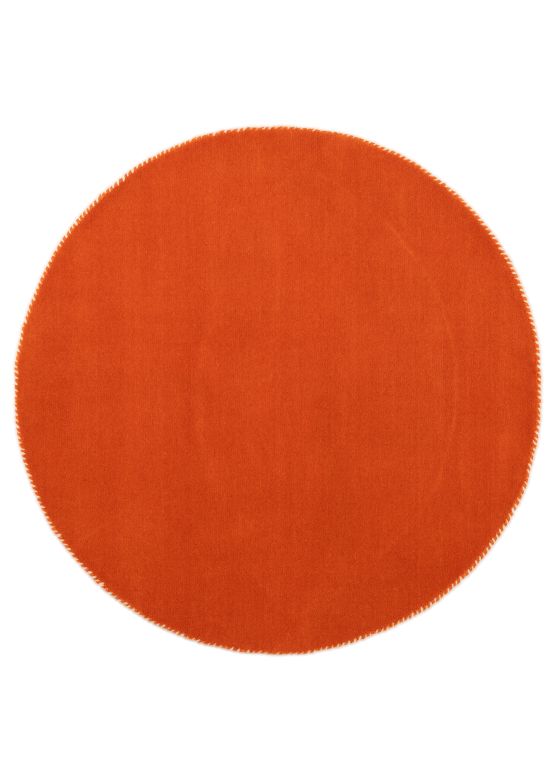 Wollteppich Gabbeh Lola Rund Orange