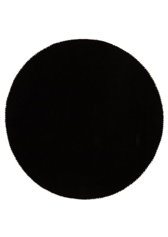 Wollteppich Gabbeh Lola Rund Schwarz